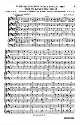 God So Loved the World SATB choral sheet music cover